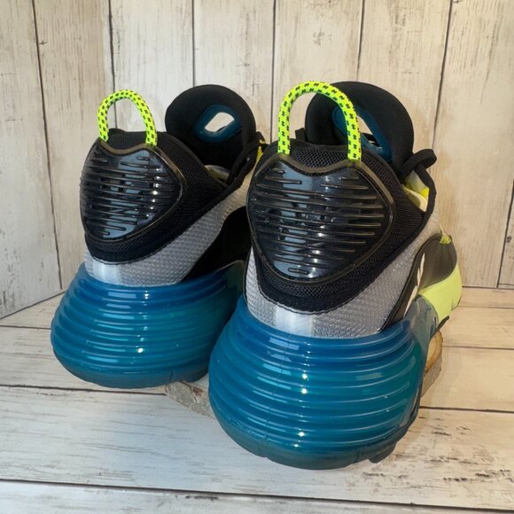 Mens Nike Air Max 2090 White Volt Valerian Blue Black Mens Size 14 BV9977-101 - Picture 6 of 12